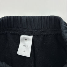 Load image into Gallery viewer, Unisex Target, black fleece lined track pants, Inside leg: 41cm, GUC, size 6,  