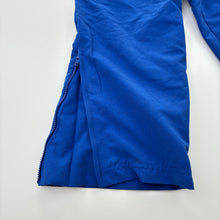 Load image into Gallery viewer, Unisex Midford, lined royal blue school track pants, Inside leg: 42cm, NEW, size 4,  