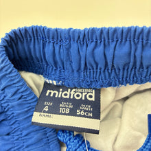 Load image into Gallery viewer, Unisex Midford, lined royal blue school track pants, Inside leg: 42cm, NEW, size 4,  