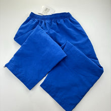 Load image into Gallery viewer, Unisex Midford, lined royal blue school track pants, Inside leg: 42cm, NEW, size 4,  