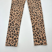 Load image into Gallery viewer, Girls Cotton On, fleece lined leopard print leggings, Inside leg: 58cm, FUC, size 9-10,  