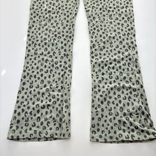 Load image into Gallery viewer, Girls KID, animal print bootcut leggings, Inside leg: 66cm, GUC, size 16,  
