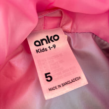 Load image into Gallery viewer, Girls Anko, pastel rainbow hooded puffer vest, EUC, size 5,  