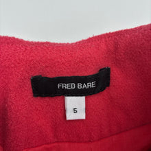 Load image into Gallery viewer, Girls Fred Bare, cotton lined jacket / coat, zip &amp; poppers, L: 54cm, small mark right cuff, FUC, size 5,  