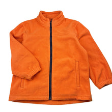 Load image into Gallery viewer, Unisex Crane, orange fleece zip up sweater / jacket, GUC, size 8,  