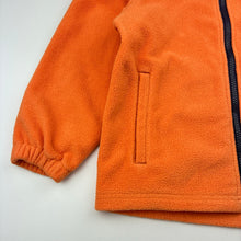 Load image into Gallery viewer, Unisex Crane, orange fleece zip up sweater / jacket, GUC, size 8,  