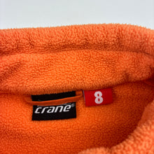 Load image into Gallery viewer, Unisex Crane, orange fleece zip up sweater / jacket, GUC, size 8,  