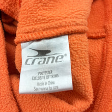 Load image into Gallery viewer, Unisex Crane, orange fleece zip up sweater / jacket, GUC, size 8,  