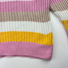 Load image into Gallery viewer, Girls Seed, ribbed knit lightweight sweater / jumper, light mark on front, FUC, size 3,  