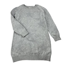 Load image into Gallery viewer, Girls B Collection, grey marle knit long sleeve dress, stars, GUC, size 3, L: 50cm