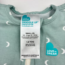 Load image into Gallery viewer, Unisex Love to Dream, SWADDLE UP 1.0 Tog sleeping bag, EUC, size 000,  