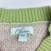 Load image into Gallery viewer, Girls Chino, wool blend knit cardigan, button missing on pocket, FUC, size 4,  