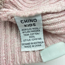 Load image into Gallery viewer, Girls Chino, wool blend knit cardigan, button missing on pocket, FUC, size 4,  