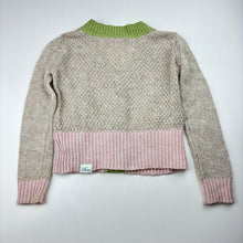 Load image into Gallery viewer, Girls Chino, wool blend knit cardigan, button missing on pocket, FUC, size 4,  