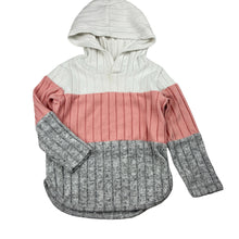 Load image into Gallery viewer, Girls lightweight, knit long sleeve hooded top, GUC, size 2-3,  