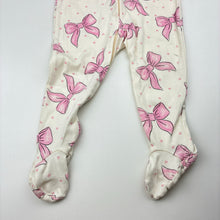 Load image into Gallery viewer, Girls Dymples, organic cotton zip coverall / romper, light marks on feet, GUC, size 1,  