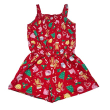 Load image into Gallery viewer, Girls Anko, cotton Christmas playsuit, GUC, size 9,  