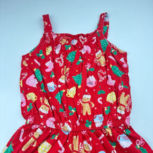 Load image into Gallery viewer, Girls Anko, cotton Christmas playsuit, GUC, size 9,  