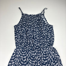 Load image into Gallery viewer, Girls lightweight, viscose summer playsuit, no labels, armpit to armpit: 35cm, shoulder to crotch: 70cm, EUC, size 11-12,  