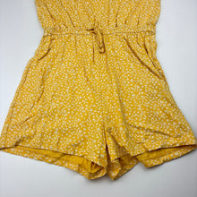 Load image into Gallery viewer, Girls Anko, yellow cotton playsuit, small marks on back, FUC, size 10,  