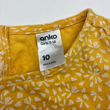 Load image into Gallery viewer, Girls Anko, yellow cotton playsuit, small marks on back, FUC, size 10,  