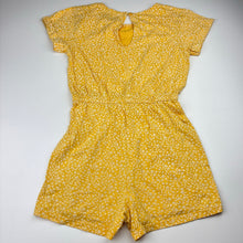 Load image into Gallery viewer, Girls Anko, yellow cotton playsuit, small marks on back, FUC, size 10,  