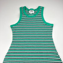 Load image into Gallery viewer, Girls Seed, striped stretchy sleeveless dress, GUC, size 10, L: 62cm