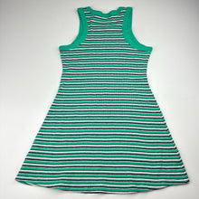 Load image into Gallery viewer, Girls Seed, striped stretchy sleeveless dress, GUC, size 10, L: 62cm