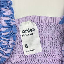Load image into Gallery viewer, Girls Anko, lined cotton summer dress, EUC, size 8, L: 64cm