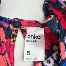 Load image into Gallery viewer, Girls Anko, floral viscose dress, EUC, size 5, L: 57cm