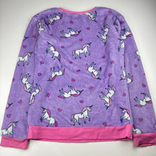 Load image into Gallery viewer, Girls Anko, fleece winter pyjama top, discolouration on cuffs, FUC, size 14,  