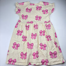 Load image into Gallery viewer, Girls Anko, soft feel cotton dress, bows, EUC, size 9, L: 65cm