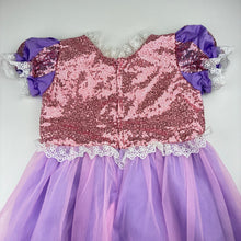 Load image into Gallery viewer, Girls Princess, tulle &amp; sequin dress, EUC, size 8, L: 90cm