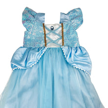 Load image into Gallery viewer, Girls Princess, tulle &amp; sequin dress, small marks left front shoulder, FUC, size 8, L: 86cm