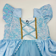 Load image into Gallery viewer, Girls Princess, tulle &amp; sequin dress, small marks left front shoulder, FUC, size 8, L: 86cm