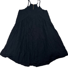 Load image into Gallery viewer, Girls Bardot Junior, cotton lined black viscose dress, GUC, size 12, L: 72cm