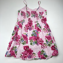 Load image into Gallery viewer, Girls Just Jeans, lined floral viscose summer dress, GUC, size 12, L: 69cm