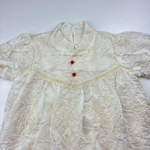 Load image into Gallery viewer, Girls BLUE PAPA, lined floral embroidered dress, EUC, size 8, L: 65cm