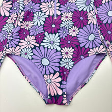 Load image into Gallery viewer, Girls Target, floral long sleeve swim one-piece, pilling, FUC, size 12,  