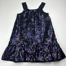 Load image into Gallery viewer, Girls Cotton On, cotton lined sequin party dress, no size, armpit to armpit: 29.5cm, GUC, size 4-5, L: 55cm