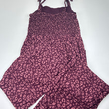 Load image into Gallery viewer, Girls Anko, animal print viscose jumpsuit, Inside leg: 56cm, GUC, size 12,  