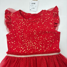 Load image into Gallery viewer, Girls Anko, tulle &amp; glitter Christmas party dress, NEW, size 7, L: 64cm