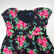 Load image into Gallery viewer, Girls Pumpkin Patch, lined floral cotton dress, EUC, size 10, L: 70cm