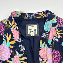 Load image into Gallery viewer, Girls Cotton On, lined lightweight viscose open style long jacket, L: 80cm, GUC, size 7-8,  