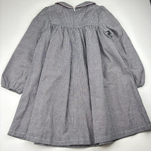 Load image into Gallery viewer, Girls lined, smocked long sleeve dress, EUC, size 8, L: 64cm
