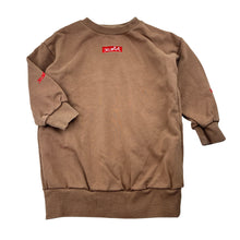 Load image into Gallery viewer, Girls X-Girl, brown sweater dress, pockets, GUC, size 3, L: 47cm