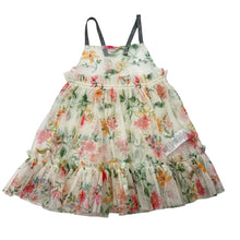 Load image into Gallery viewer, Girls Next, sheer floral dress, GUC, size 00, L: 42cm
