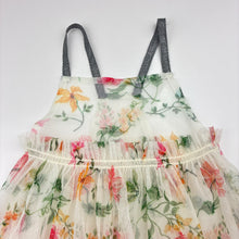 Load image into Gallery viewer, Girls Next, sheer floral dress, GUC, size 00, L: 42cm
