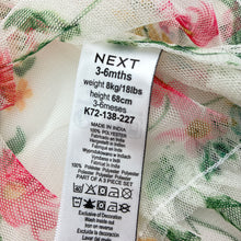 Load image into Gallery viewer, Girls Next, sheer floral dress, GUC, size 00, L: 42cm