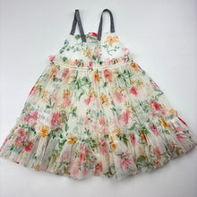 Load image into Gallery viewer, Girls Next, sheer floral dress, GUC, size 00, L: 42cm